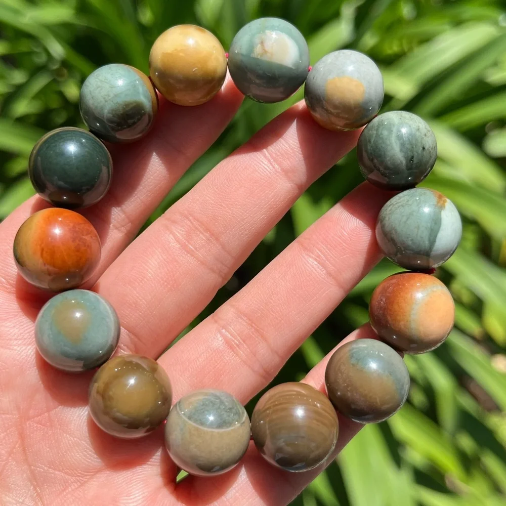 15.5mm chunky strechable‎ Alashan bracelet 0080